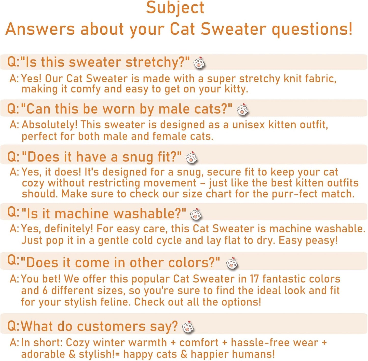 Stretchy Cat Sweater - 17 Colors & 6 Sizes | Snug Winter-Ready Knit for Boy/Girl Cats & Kittens(Olive Green, Medium)
