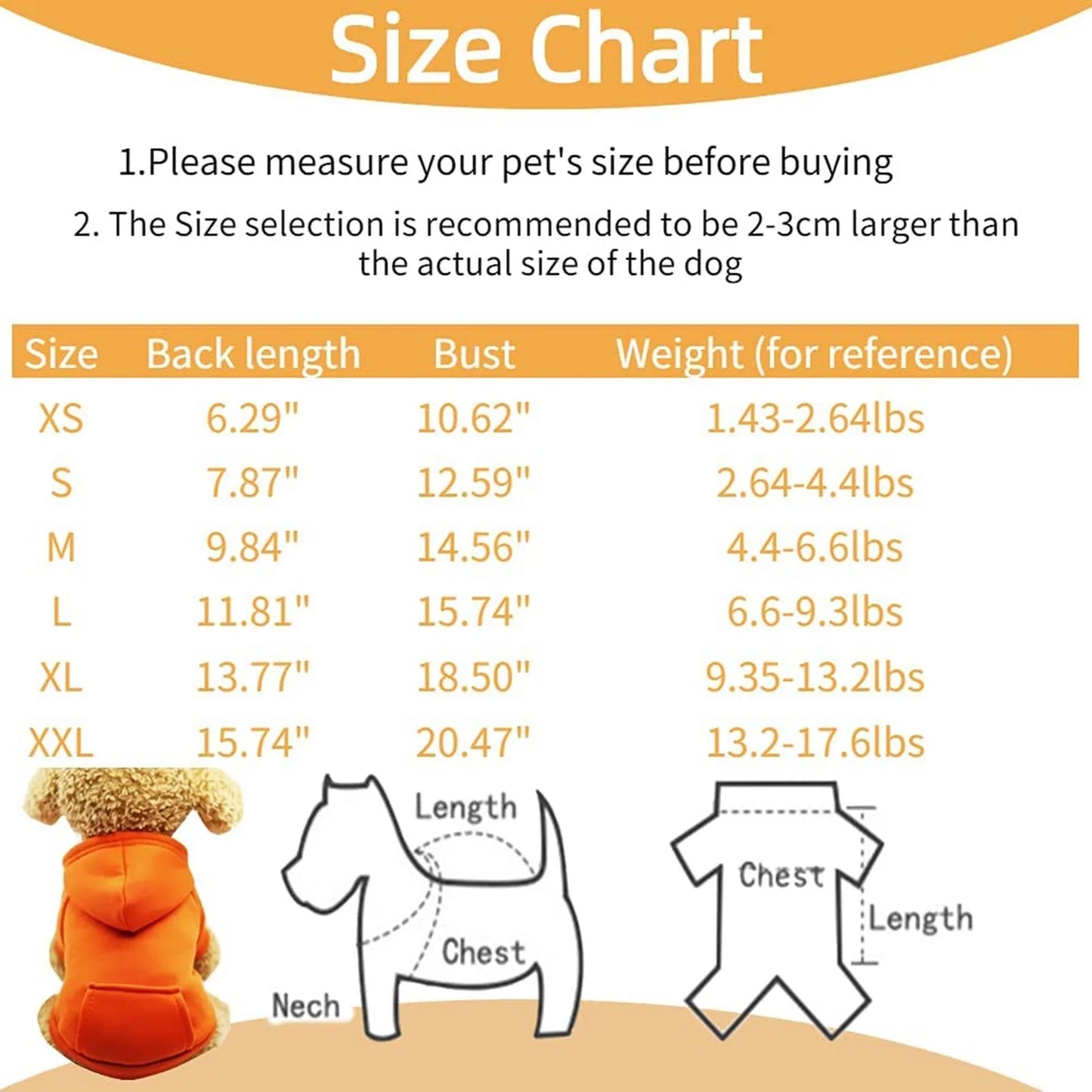 Dog Hoodie with Pocket - Fall Winter Warm Sweater Puppy Clothes Girl Dog Sweater for Small Medium Dogs New Years Dog Clothes Boy Girl Cute Dog Clothes for Boys Small Pug Clothes for Dog Do