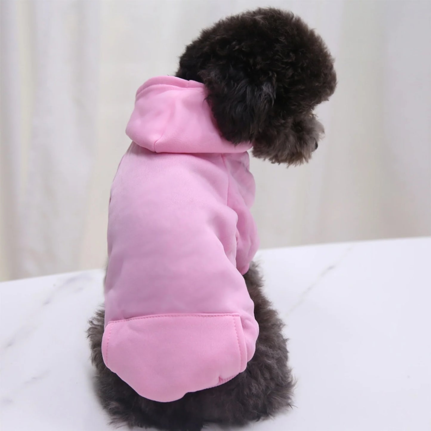 Dog Hoodie with Pocket - Fall Winter Warm Sweater Puppy Clothes Girl Dog Sweater for Small Medium Dogs New Years Dog Clothes Boy Girl Cute Dog Clothes for Boys Small Pug Clothes for Dog Do