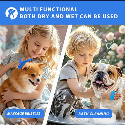 Portable Dog Paw Washer Set: Silicone Muddy Dog Paw Cleaner Cup with 3Pcs Absorbent Towels and Adjustable Dog Bath Brush - Pet Paw Cleaner for Large Medium Dog