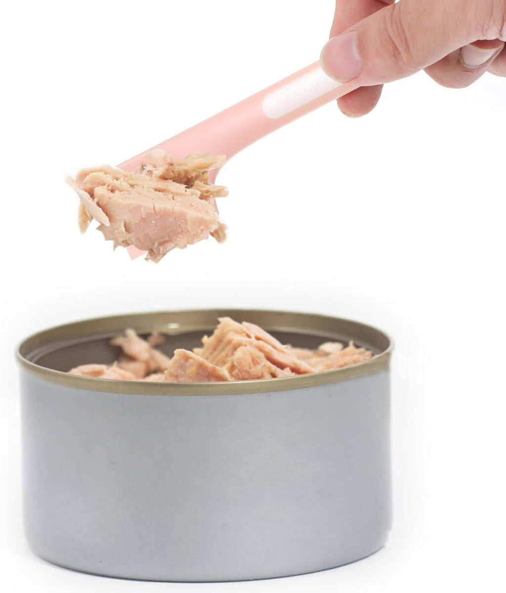 3 PCS Cat Treat Spoon, Cat Strip Feeder Spoon, Cat Spoon for Wet Treats Dispense