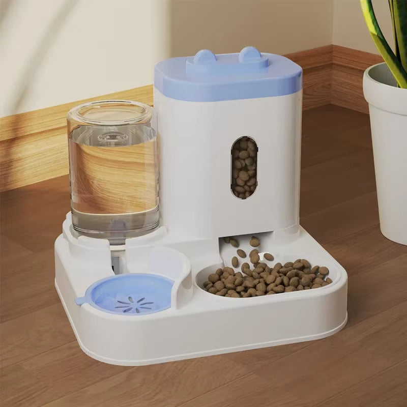 2In 1 Cat Food Dispenser Water and Food Integrated Fully Automatic Cat Food Feeding and Water Dispenser Cute Water Dispenser