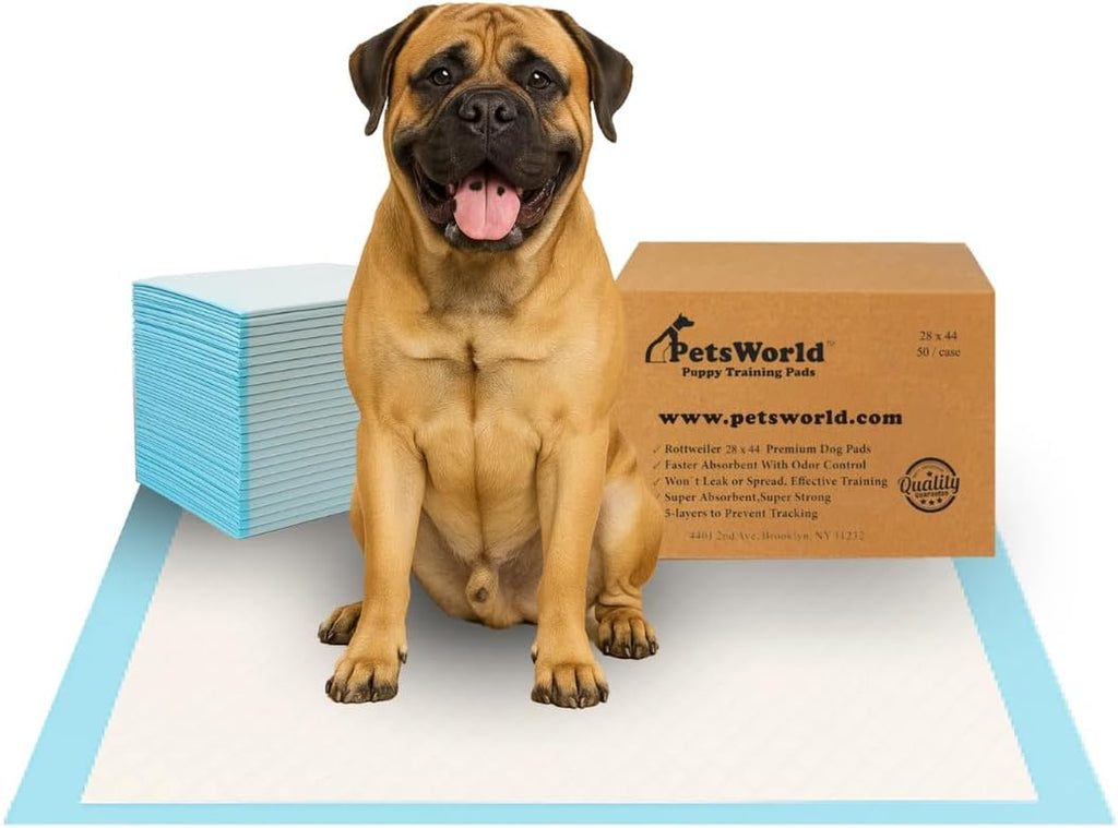 2XL Puppy Pads, 28X44 Inch, 50 Count| Ultra-Absorbent, Leak-Proof Dog Pee Pads for Potty Training