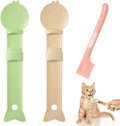 3 PCS Cat Treat Spoon, Cat Strip Feeder Spoon, Cat Spoon for Wet Treats Dispense