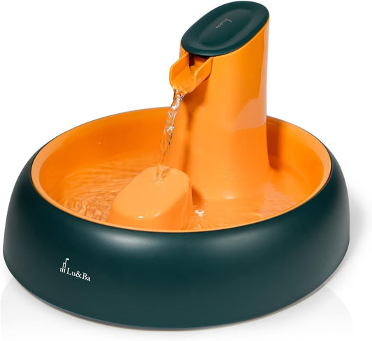 Pet Water Fountain, Automatic Waterfall Dog Water Fountain Adjustable Water Flow Setting Drinking Fountain for Cats Dogs Pet