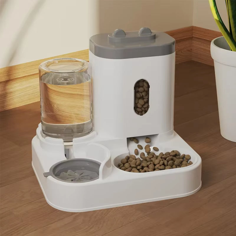2In 1 Cat Food Dispenser Water and Food Integrated Fully Automatic Cat Food Feeding and Water Dispenser Cute Water Dispenser