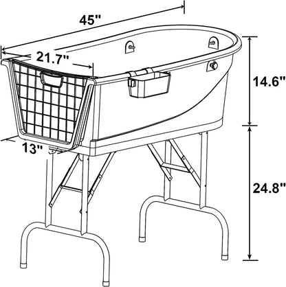 45" Pet Grooming Bathtub Dog Wash Station